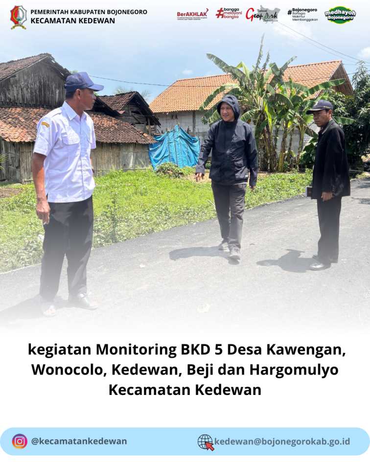 Kegiatan Monitoring BKD 5 Desa Kecamatan Kedewan