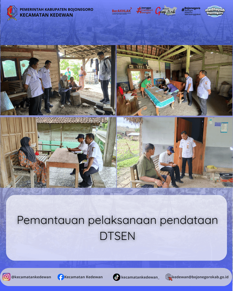 Pemantauan Pelaksanaan Pendataan DTSEN