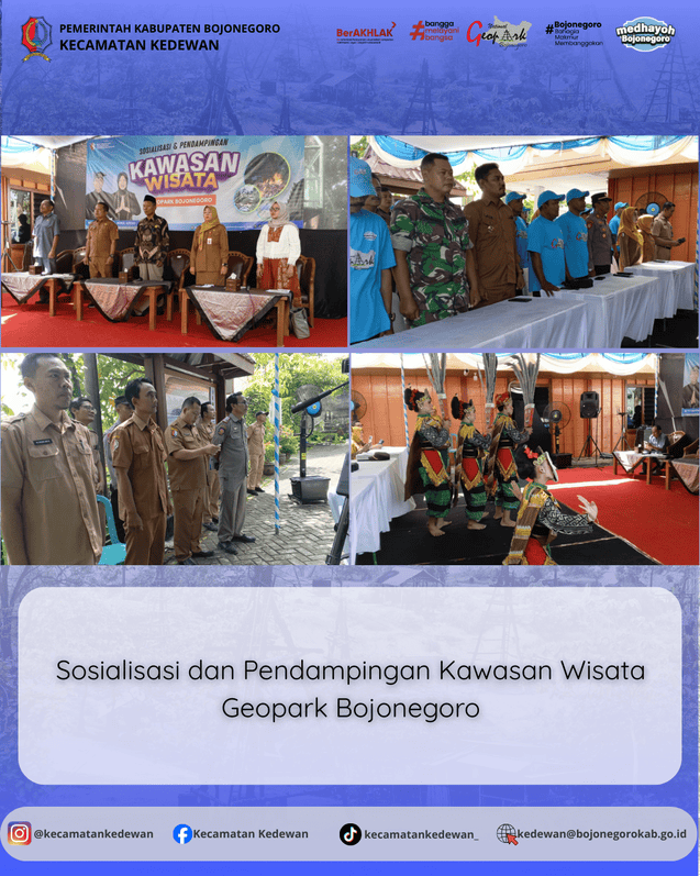 Sosialisasi dan Pendampingan Kawasan Wisata Geopark Bojonegoro di Kecamatan Kedewan