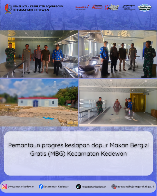 Pemantauan Progres Kesiapan Dapur Makan Bergizi Gratis