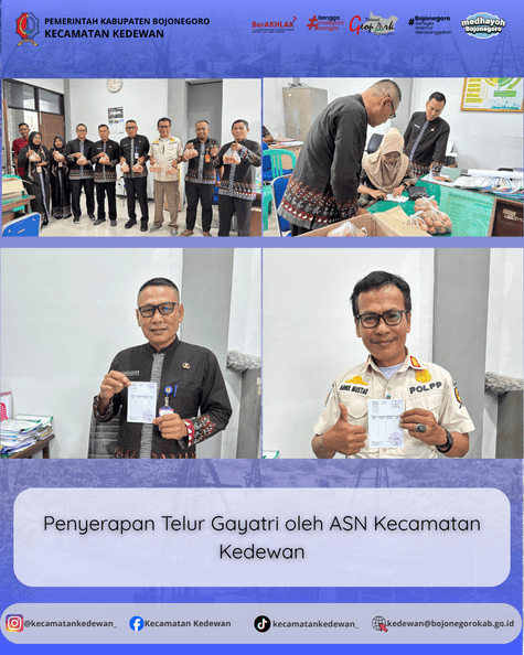 Penyerapan Telur Gayatri Oleh ASN Kecamatan Kedewan