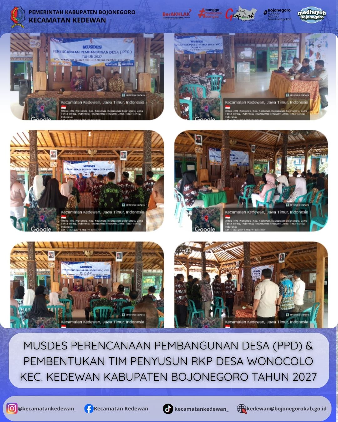 MUSYAWARAH DESA PERENCANAAN PEMBANGUNAN DESA WONOCOLO