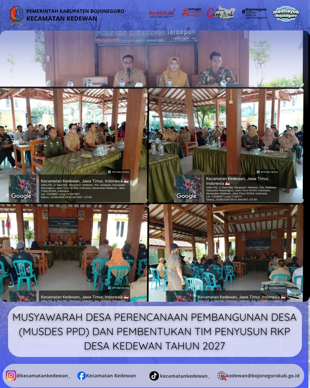 MUSYAWARAH DESA PERENCANAAN PEMBANGUNAN DESA KEDEWAN