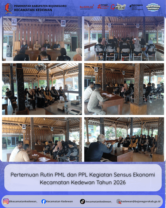 Pertemuan Rutin PML dan PPL SE 2026 Kecamatan Kedewan