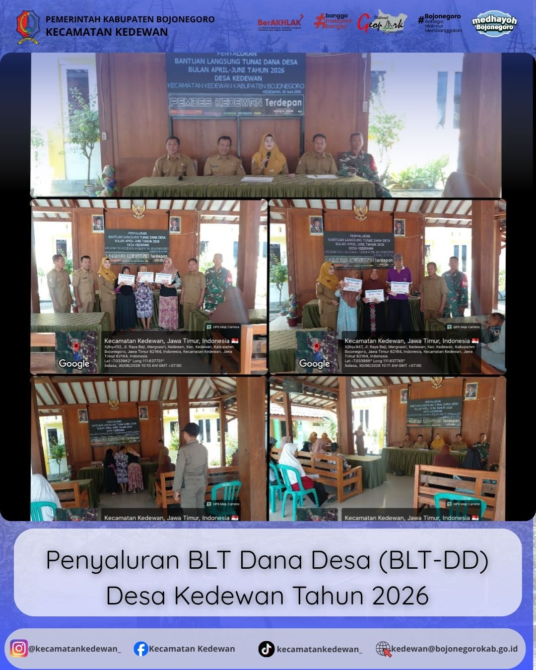 Penyaluran BLT Dana Desa (BLT-DD) Desa Kedewan Tahun 2026