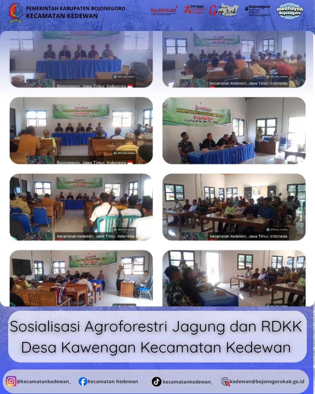 Sosialisasi Agroforestri Jagung dan RDKK Desa Kawengan Kecamatan Kedewan