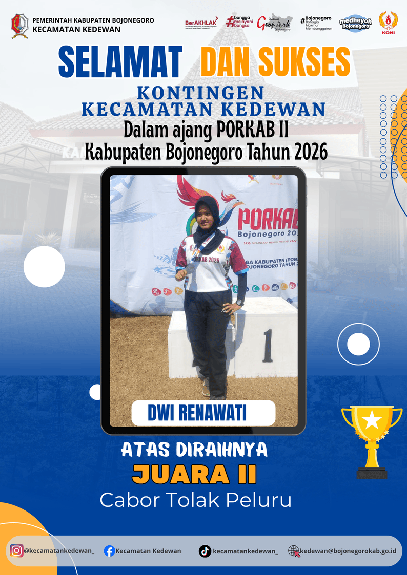 Juara II Cabang Olahraga Tolak Peluru