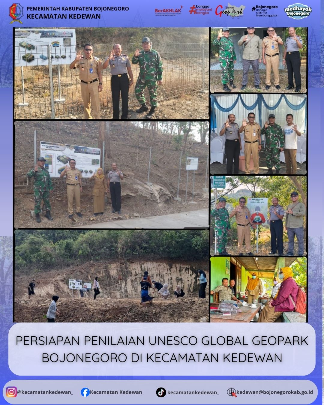 KEDEWAN SIAP MENYAMBUT ASSESSOR UNESCO GLOBAL GEOPARK BOJONEGORO