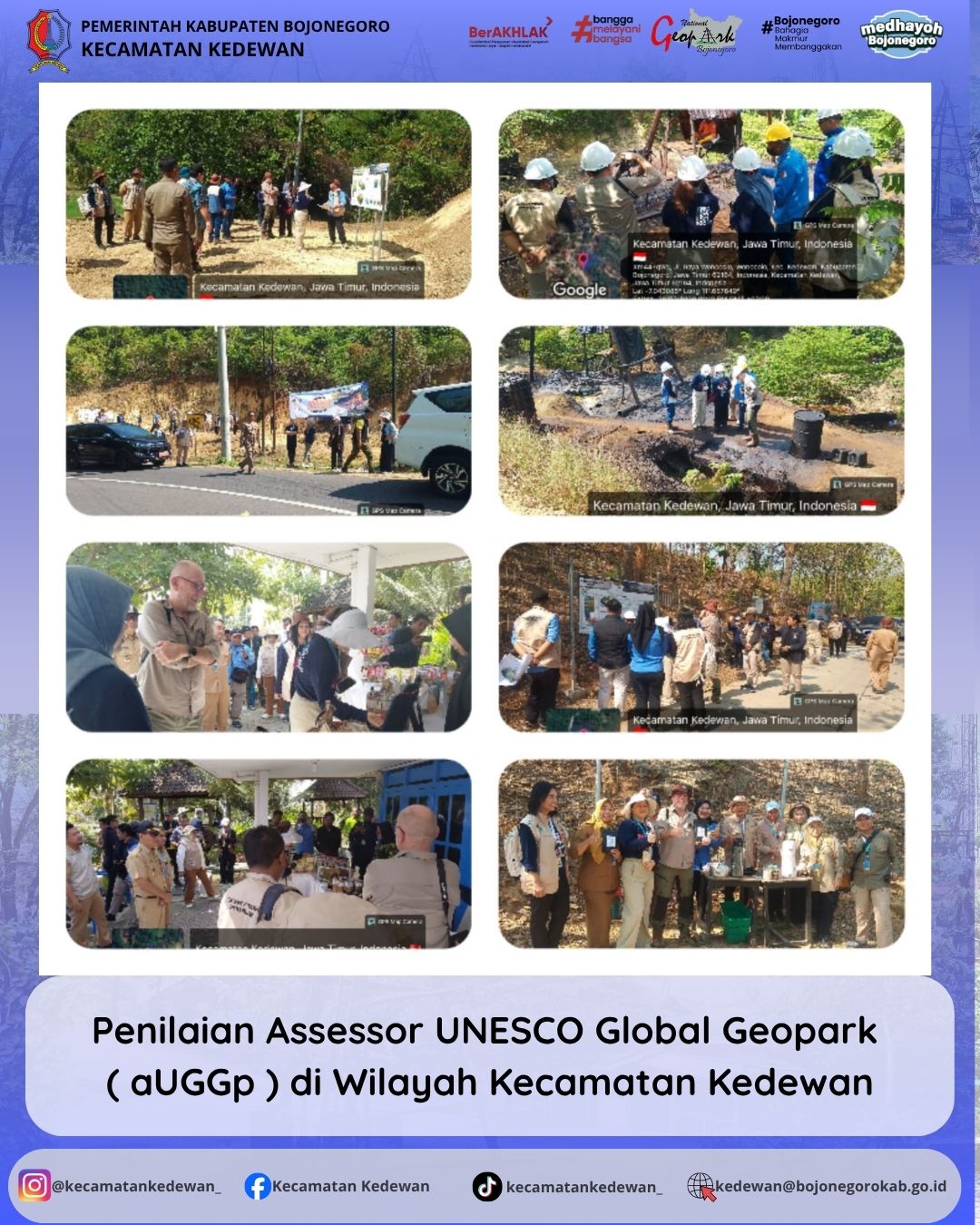 Penilaian Assessor UNESCO Global Geopark (aUGGp) di Kecamatan Kedewan
