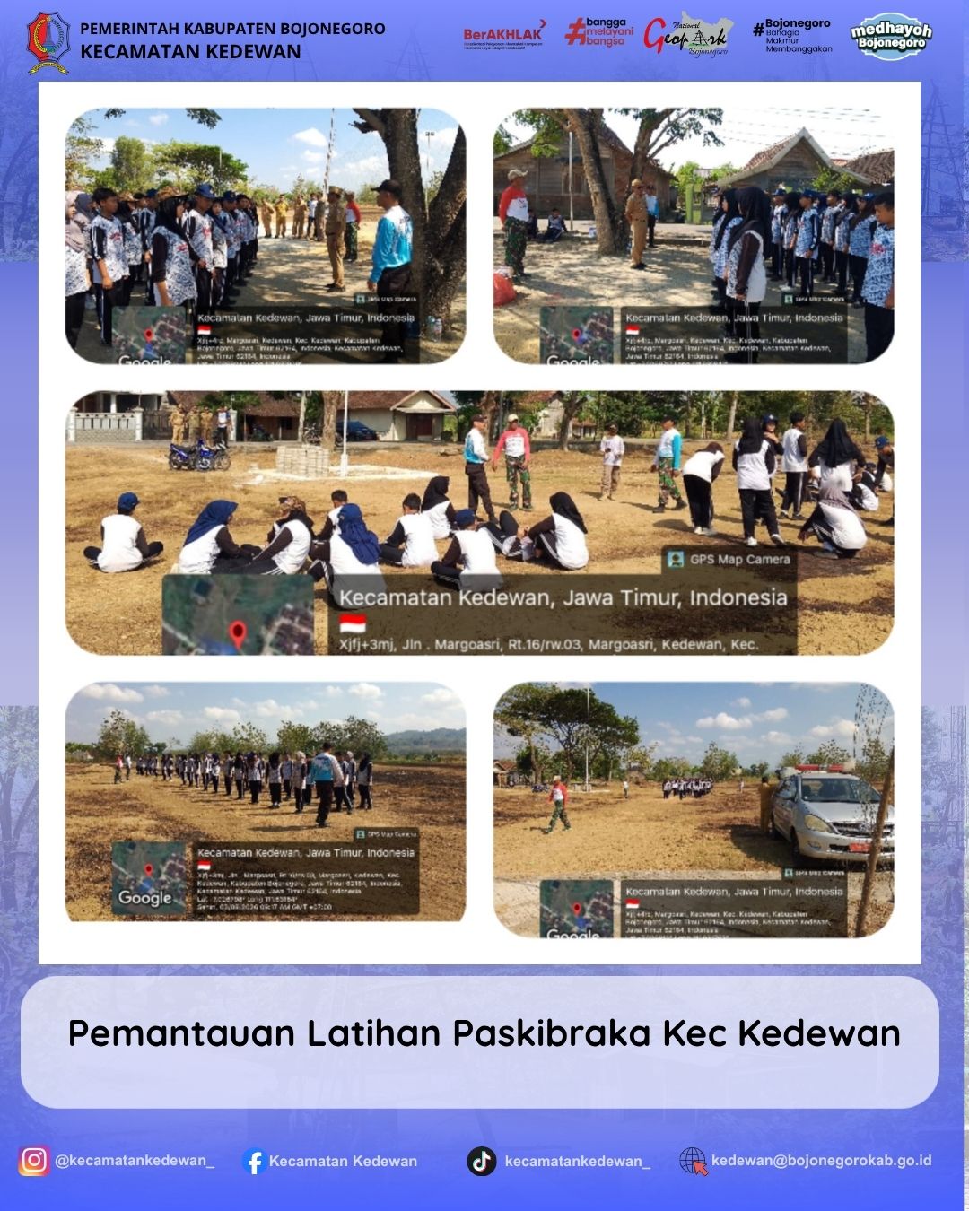 PEMANTAUAN LATIHAN PASKIBRAKA KECAMATAN KEDEWAN