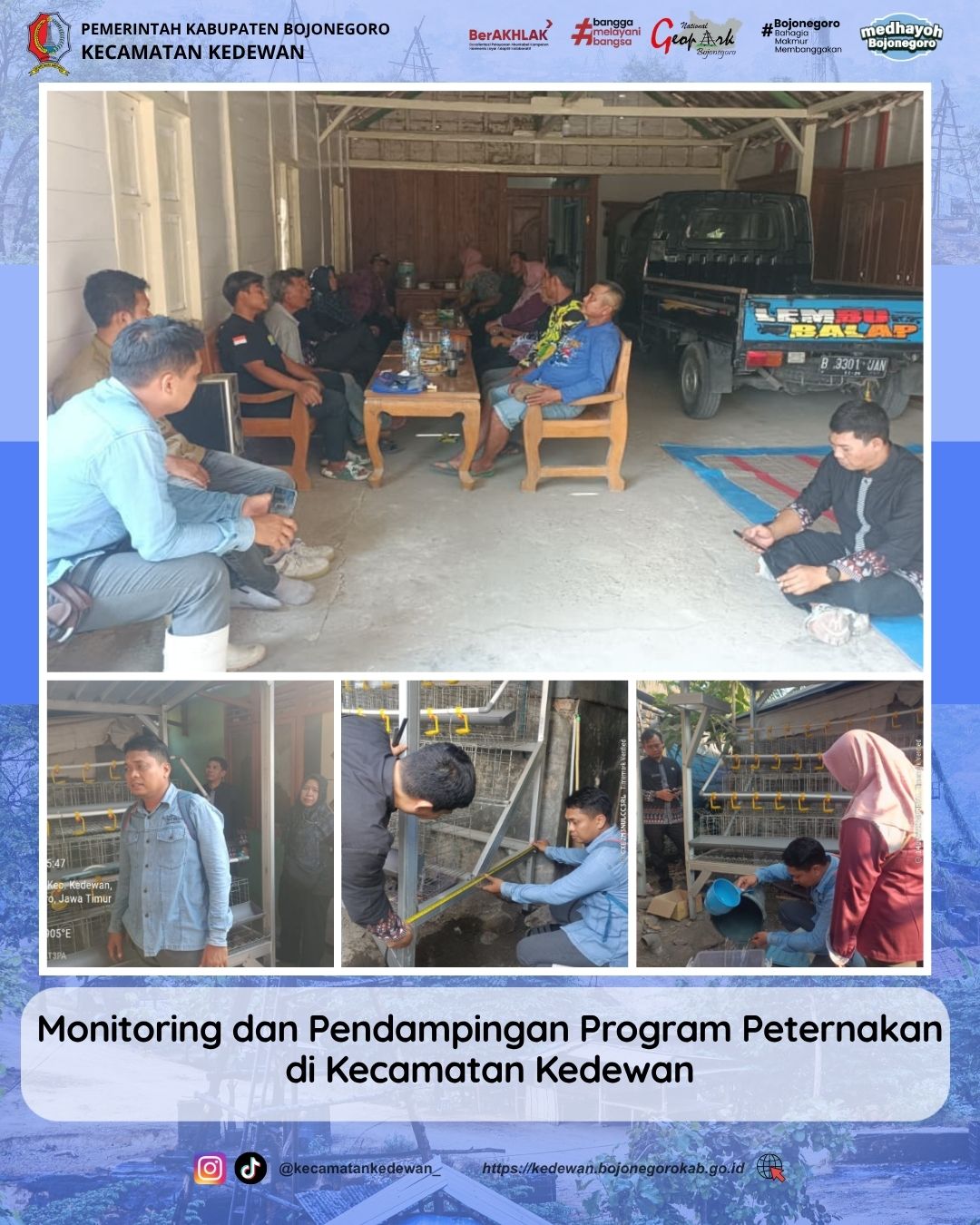 Monitoring dan Pendampingan Program Peternakan di Kecamatan Kedewan