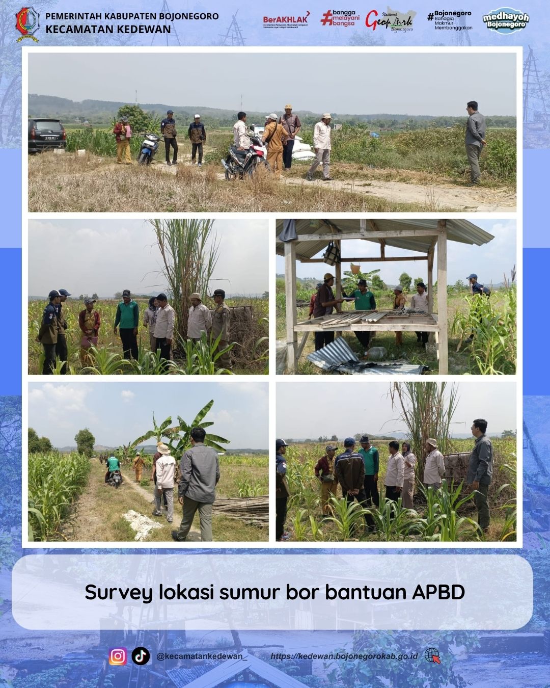 Survey Lokasi Sumur Bor Bantuan APBD untuk Mendukung Ketahanan Pangan