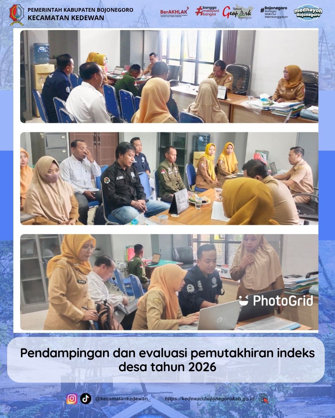 Pendampingan dan Evaluasi Pemutakhiran Indeks Desa Tahun 2026 Kecamatan Kedewan