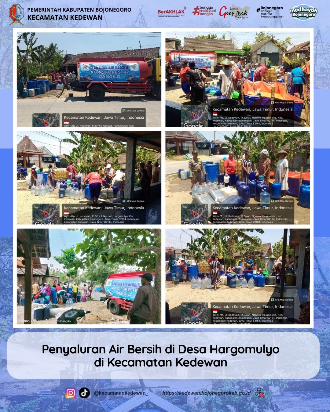 Kegiatan Penyaluran Bantuan Air Bersih