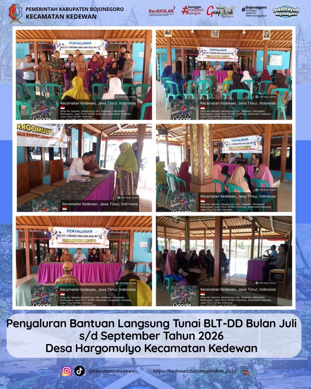PENYALURAN BLT-DD DESA HARGOMULYO