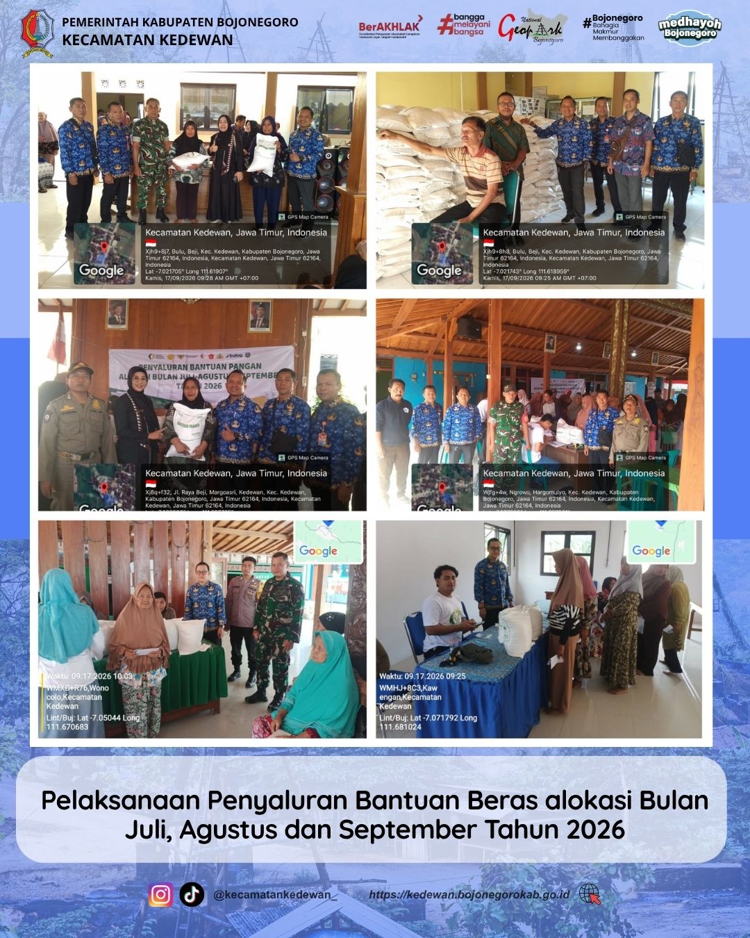 PENYALURAN BANTUAN BERAS ALOKASI JULI, AGUSTUS & SEPTEMBER 2026