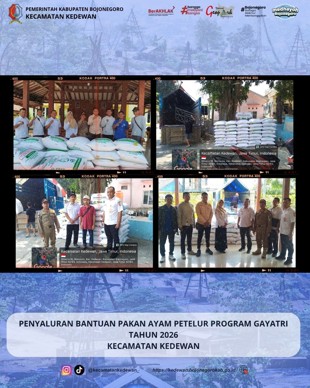 PENYALURAN BANTUAN PAKAN AYAM PETELUR