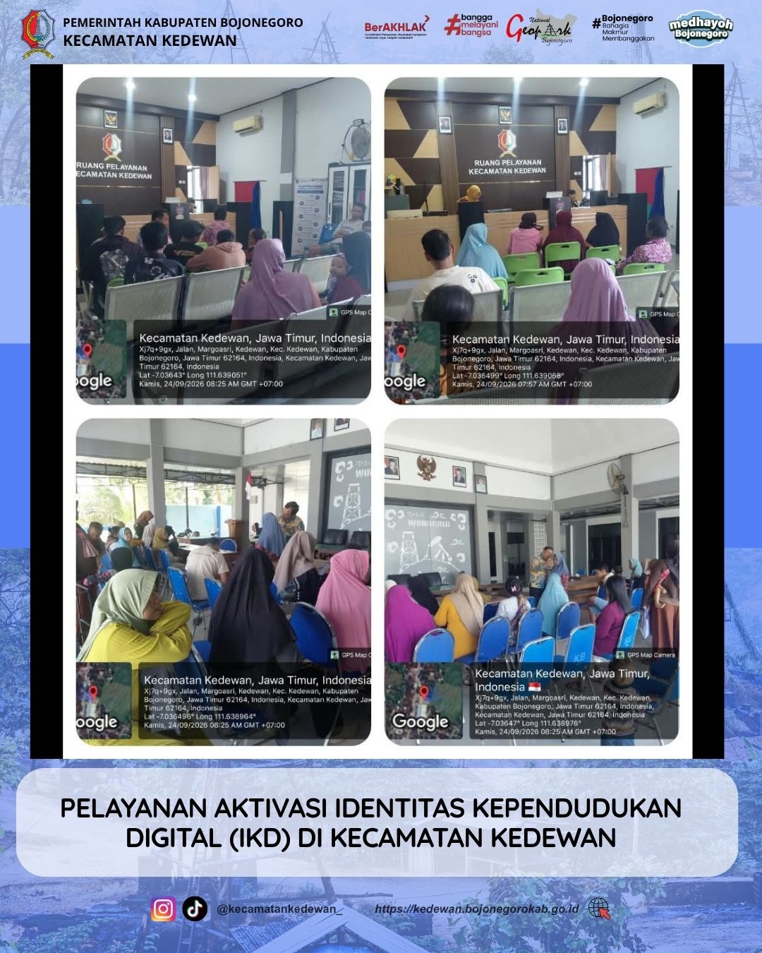 PELAYANAN AKTIVASI IKD DAN PERLINSOS DI KECAMATAN KEDEWAN
