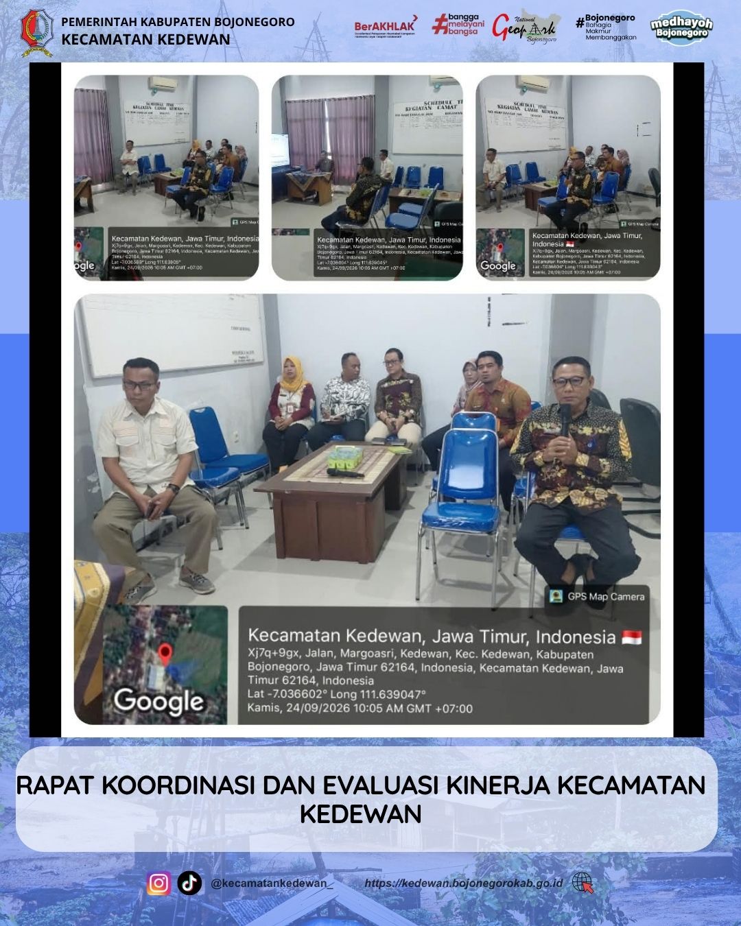 RAPAT KOORDINASI DAN EVALUASI KINERJA KECAMATAN KEDEWAN