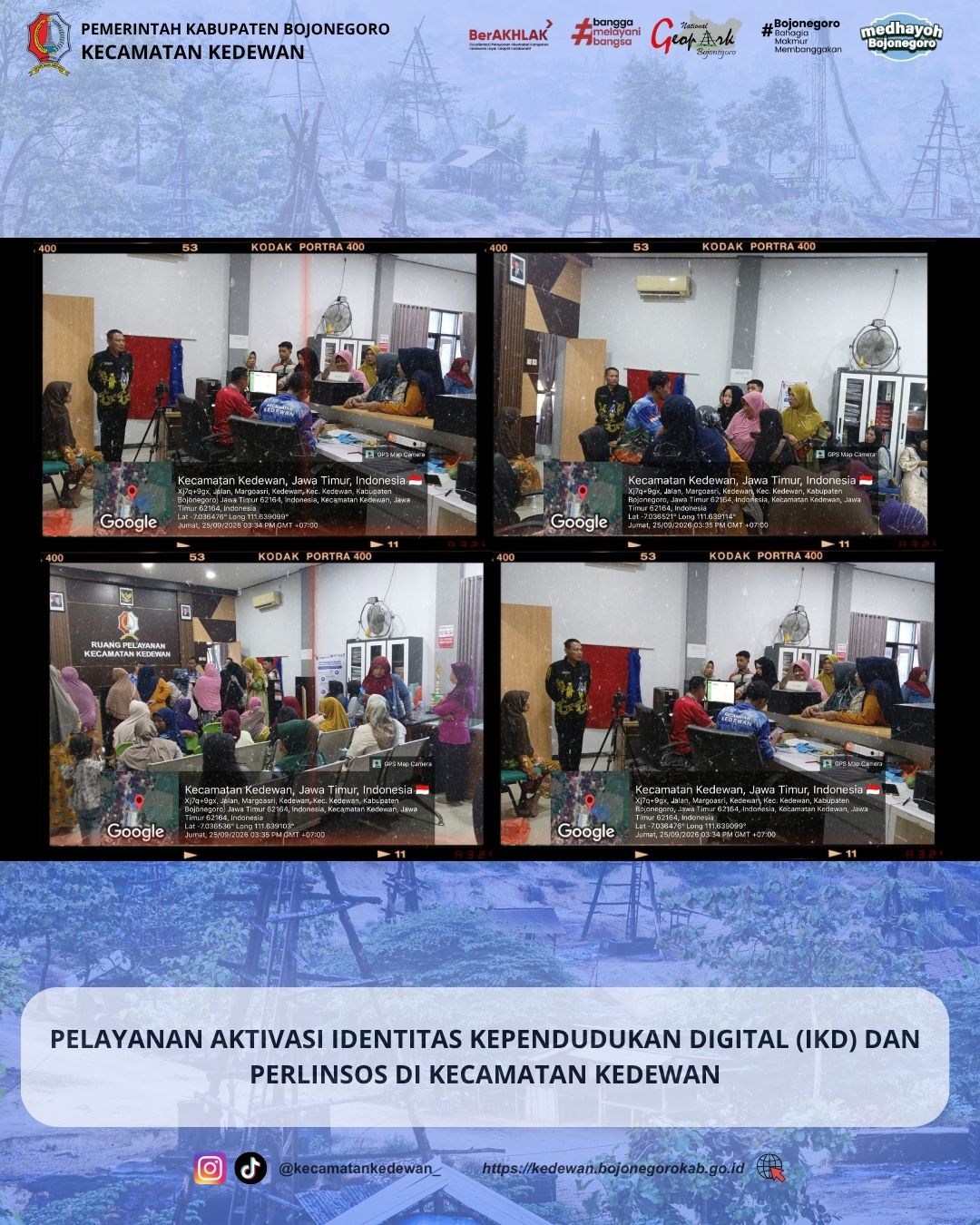 PELAYANAN AKTIVASI IKD DAN PERLINSOS DI KECAMATAN KEDEWAN