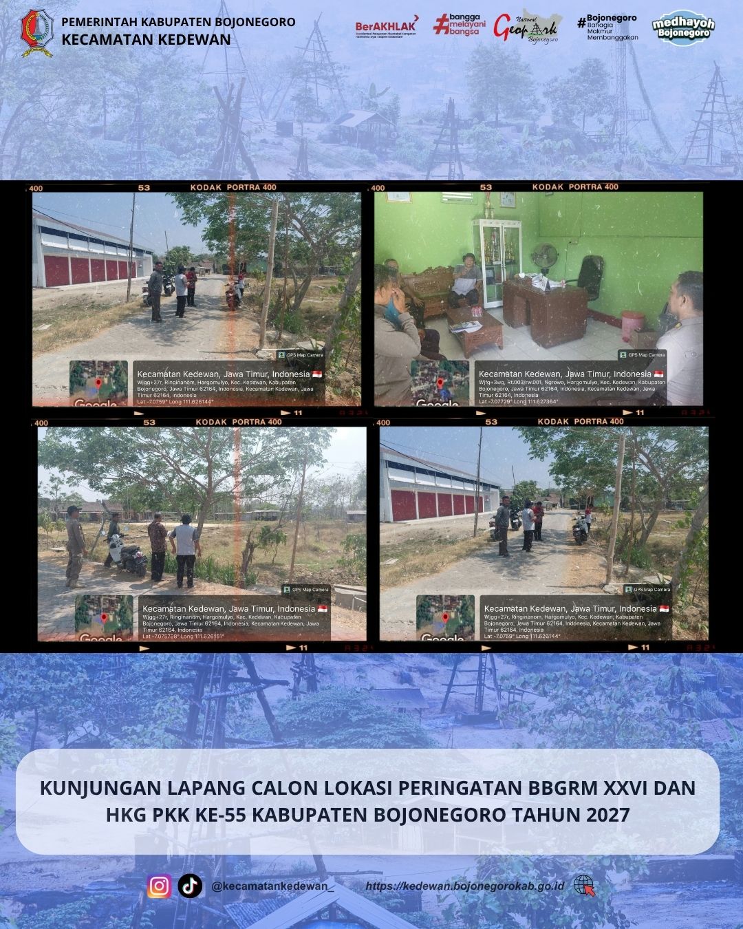 KUNJUNGAN LAPANG BBGRM XXVI DAN HKG PKK KABUPATEN BOJONEGORO TH 2027