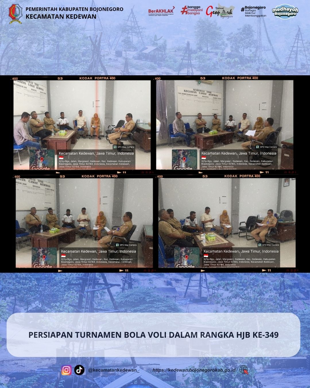 PERSIAPAN TURNAMEN BOLA VOLI DALAM RANGKA HJB KE-349