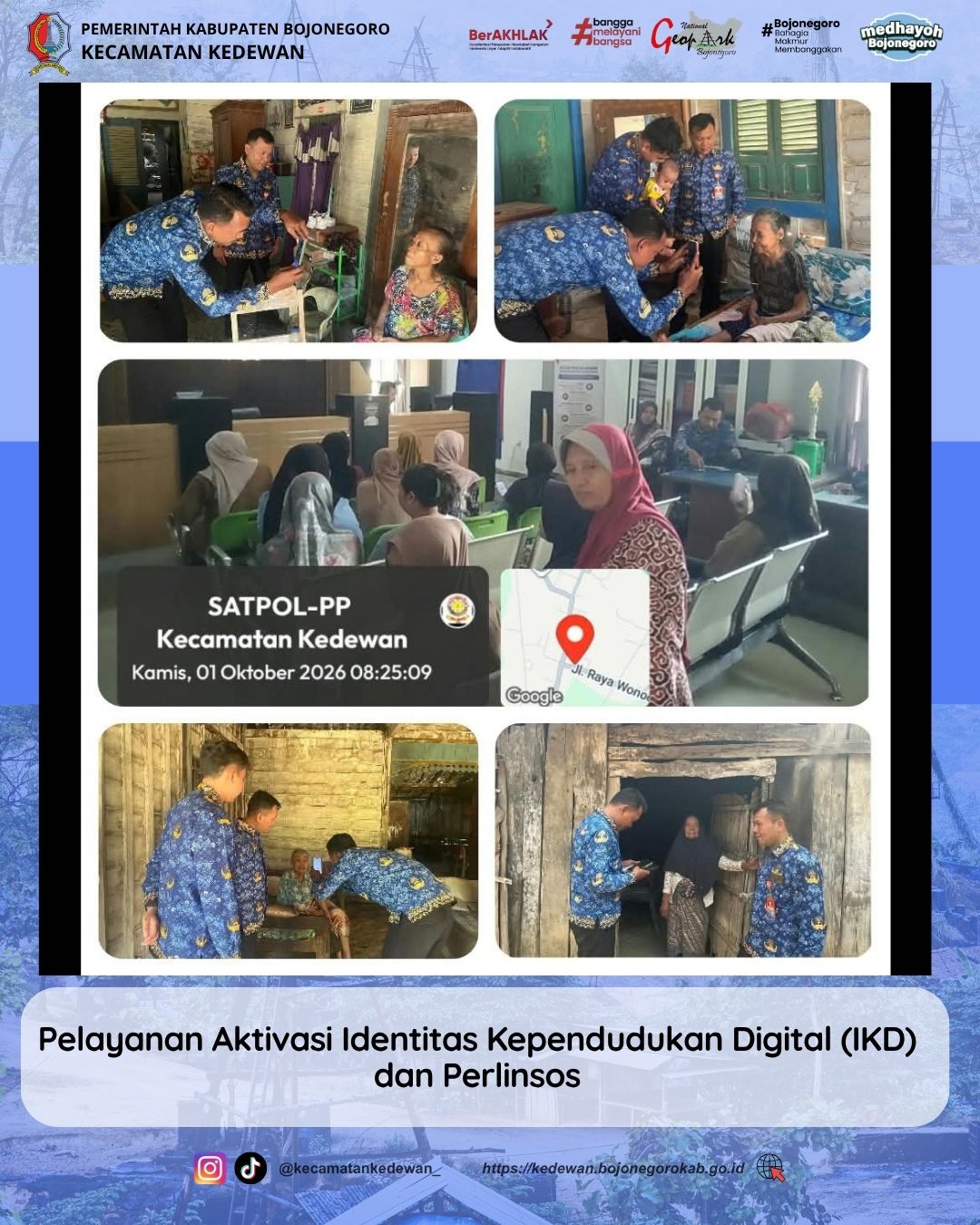 Pelayanan Aktivasi IKD dan Perlinsos Kecamatan Kedewan