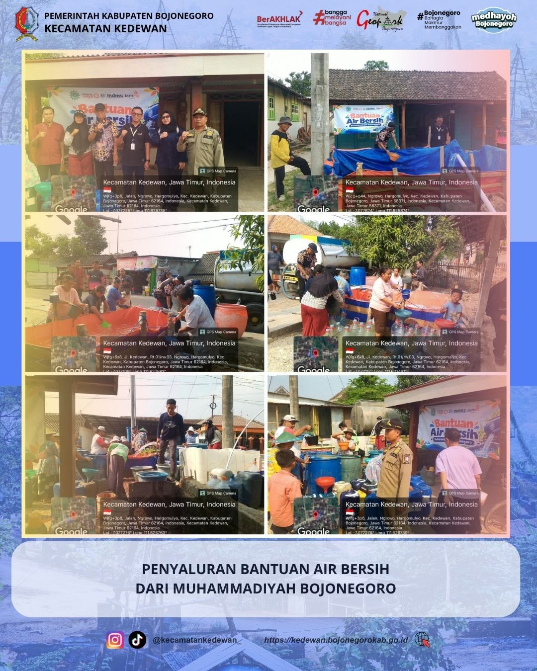 PENYALURAN BANTUAN AIR BERSIH