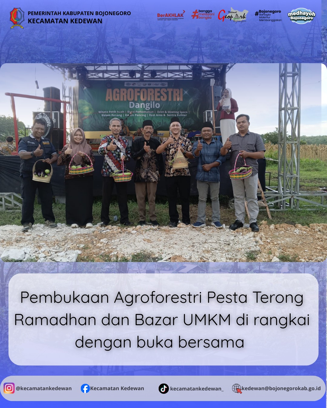 Pembukaan Agroforestri Pesta Terong Ramadhan dan Bazar UMKM di rangkai dengan buka bersama