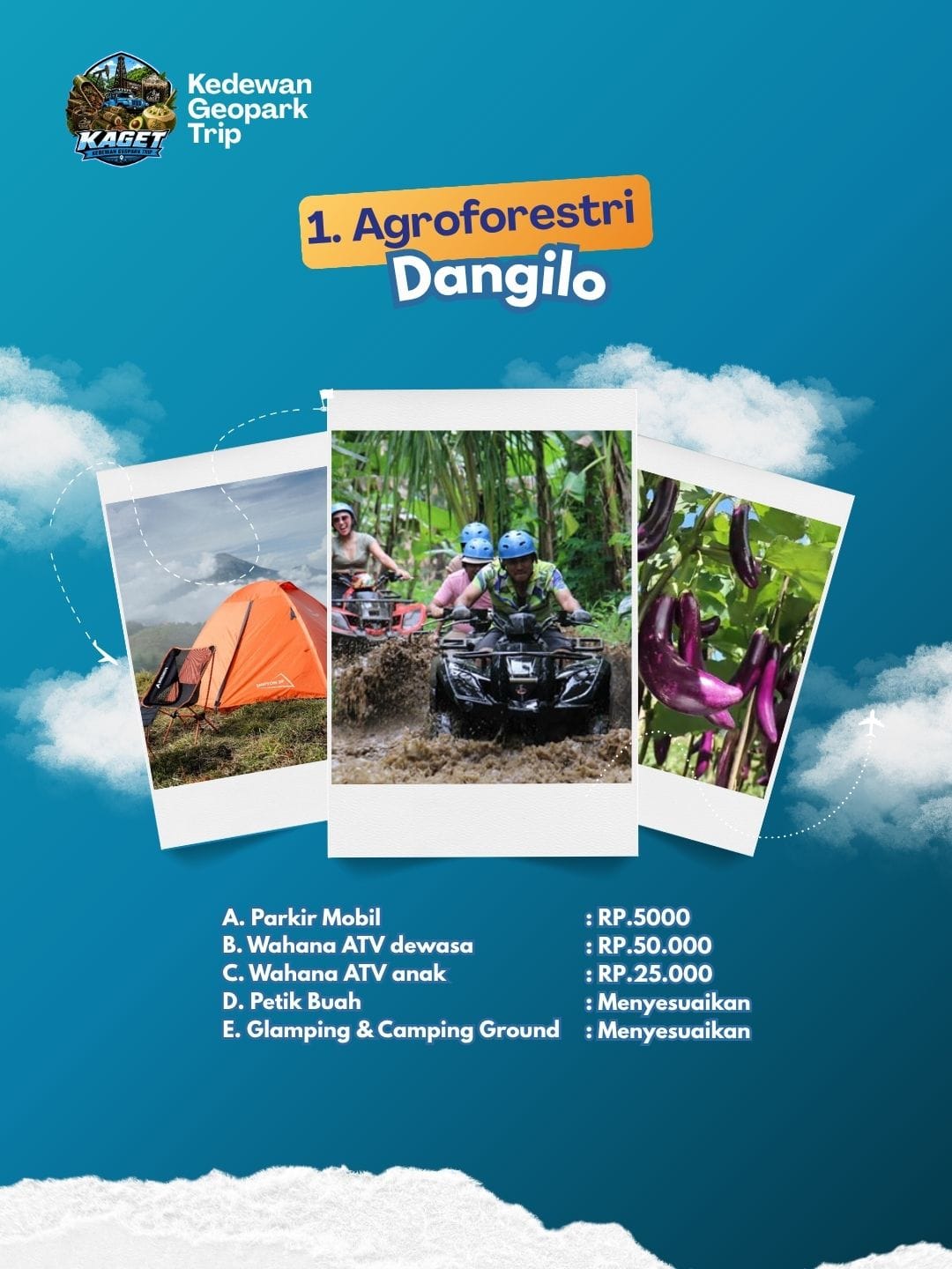 PAKET WISATA KEDEWAN GEOPARK TRIP (KAGET)