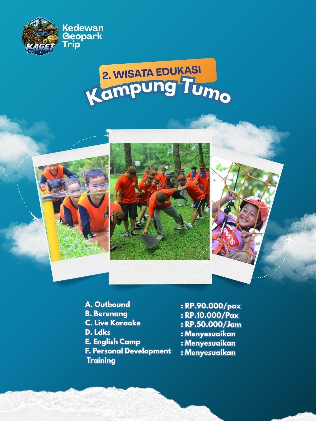 PAKET WISATA KEDEWAN GEOPARK TRIP (KAGET)