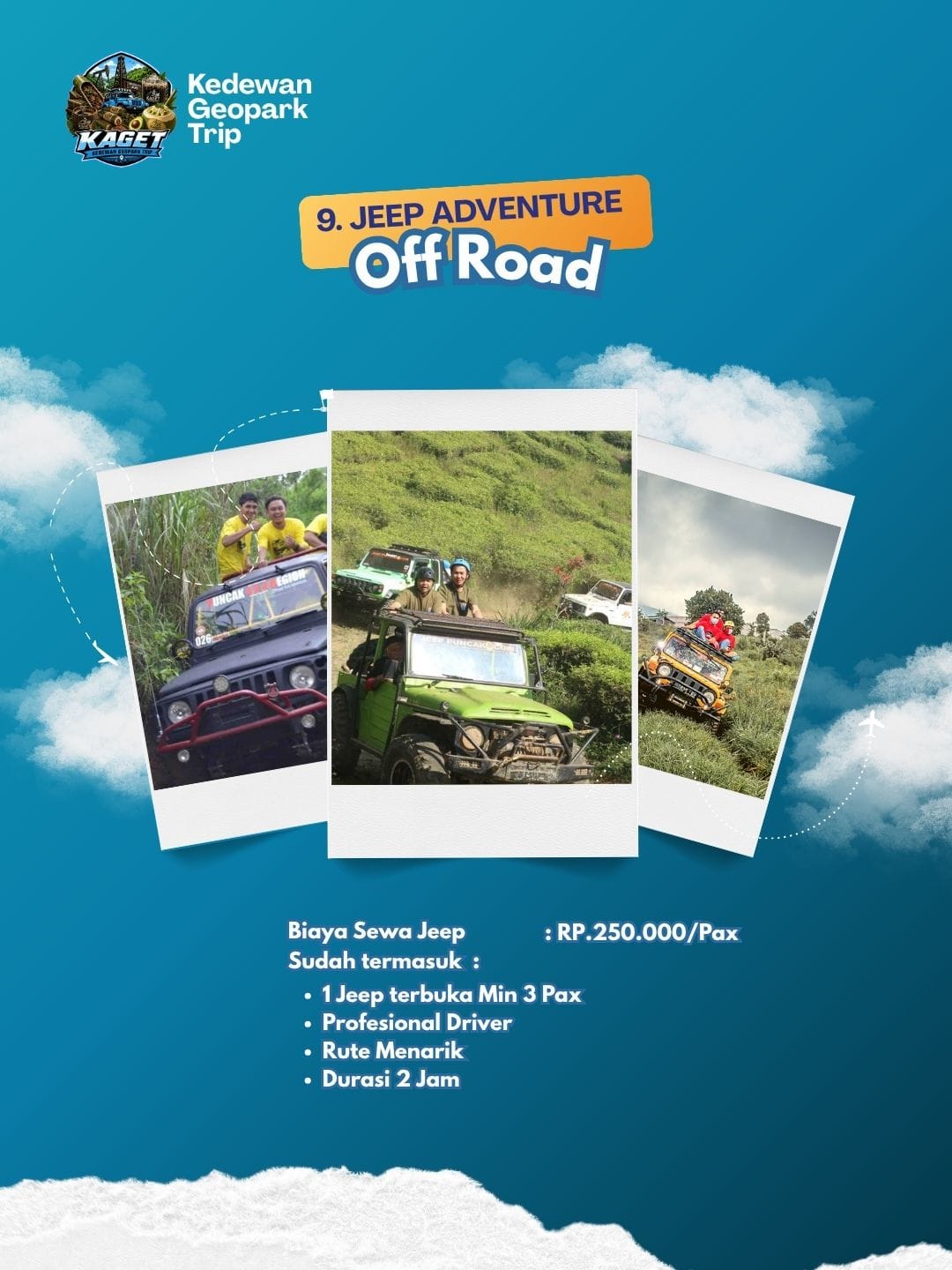 PAKET WISATA KEDEWAN GEOPARK TRIP (KAGET)