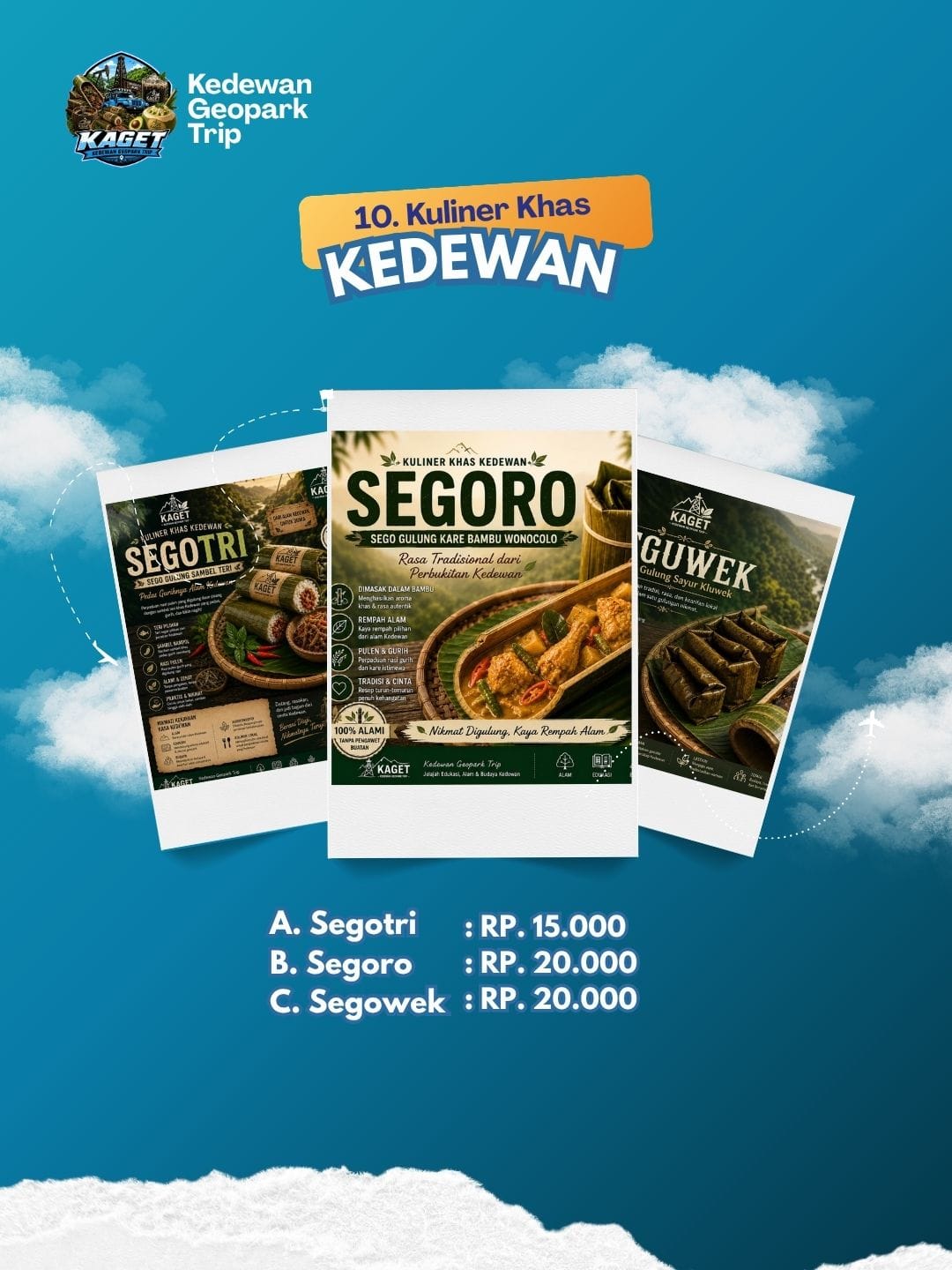 PAKET WISATA KEDEWAN GEOPARK TRIP (KAGET)