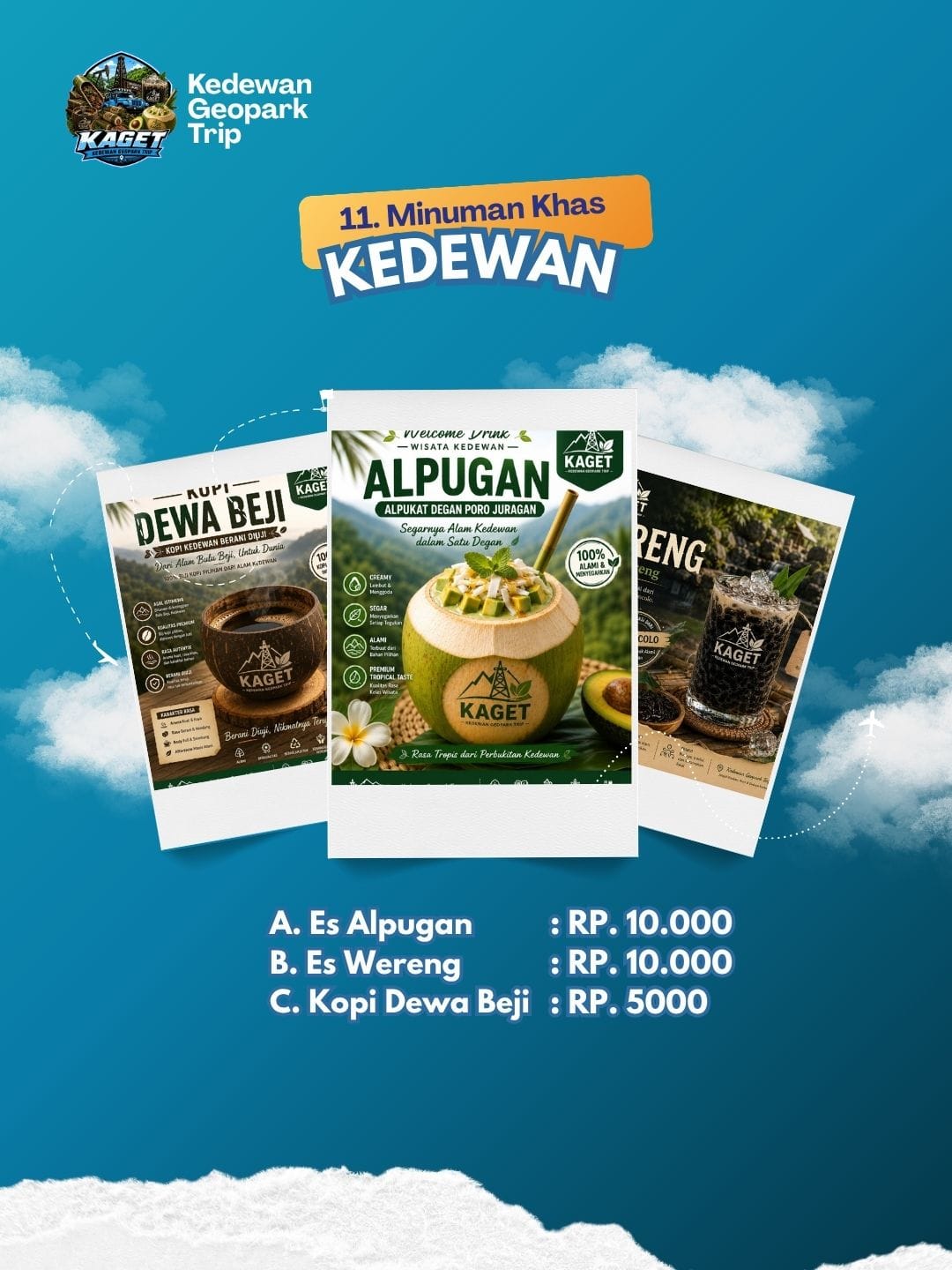 PAKET WISATA KEDEWAN GEOPARK TRIP (KAGET)