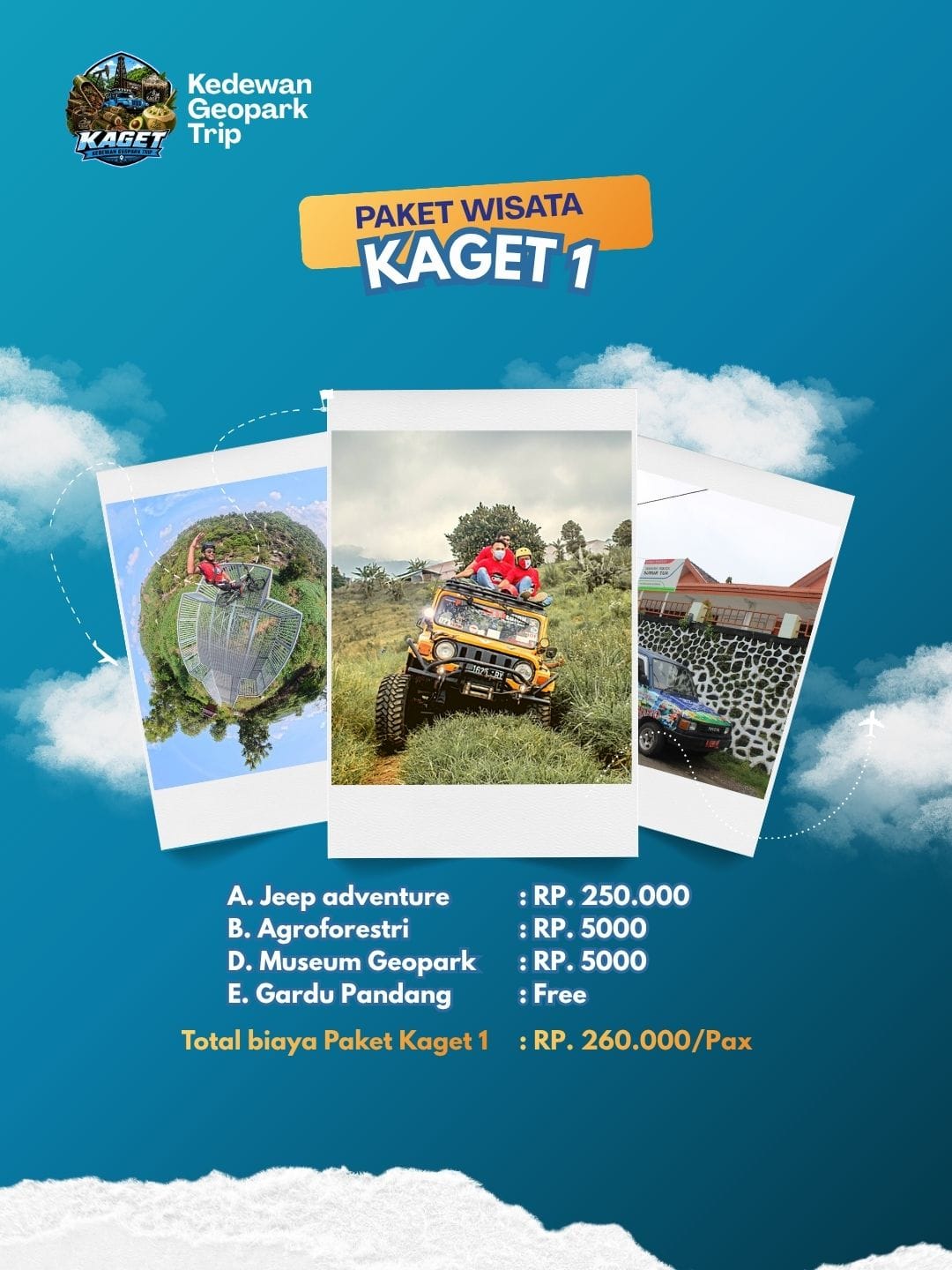 PAKET WISATA KEDEWAN GEOPARK TRIP (KAGET)